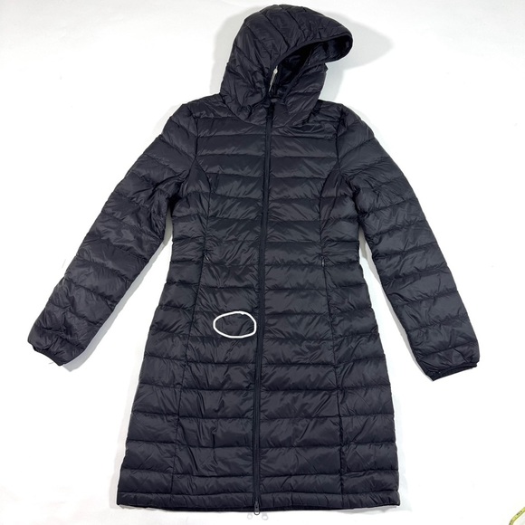 Quince Packable Puffer Mid Length Jacket Black - Picture 8 of 8